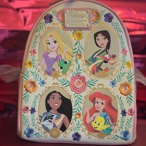 Loungefly Disney Princesses Floral Portraits Mini Backpack